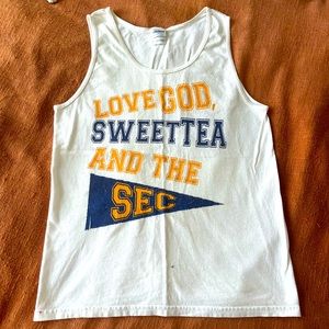 Southerly stated throwback SEC frat tank